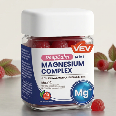 Elvoure™ Magnesio 14 en 1 · Gomitas + Ashwagandha